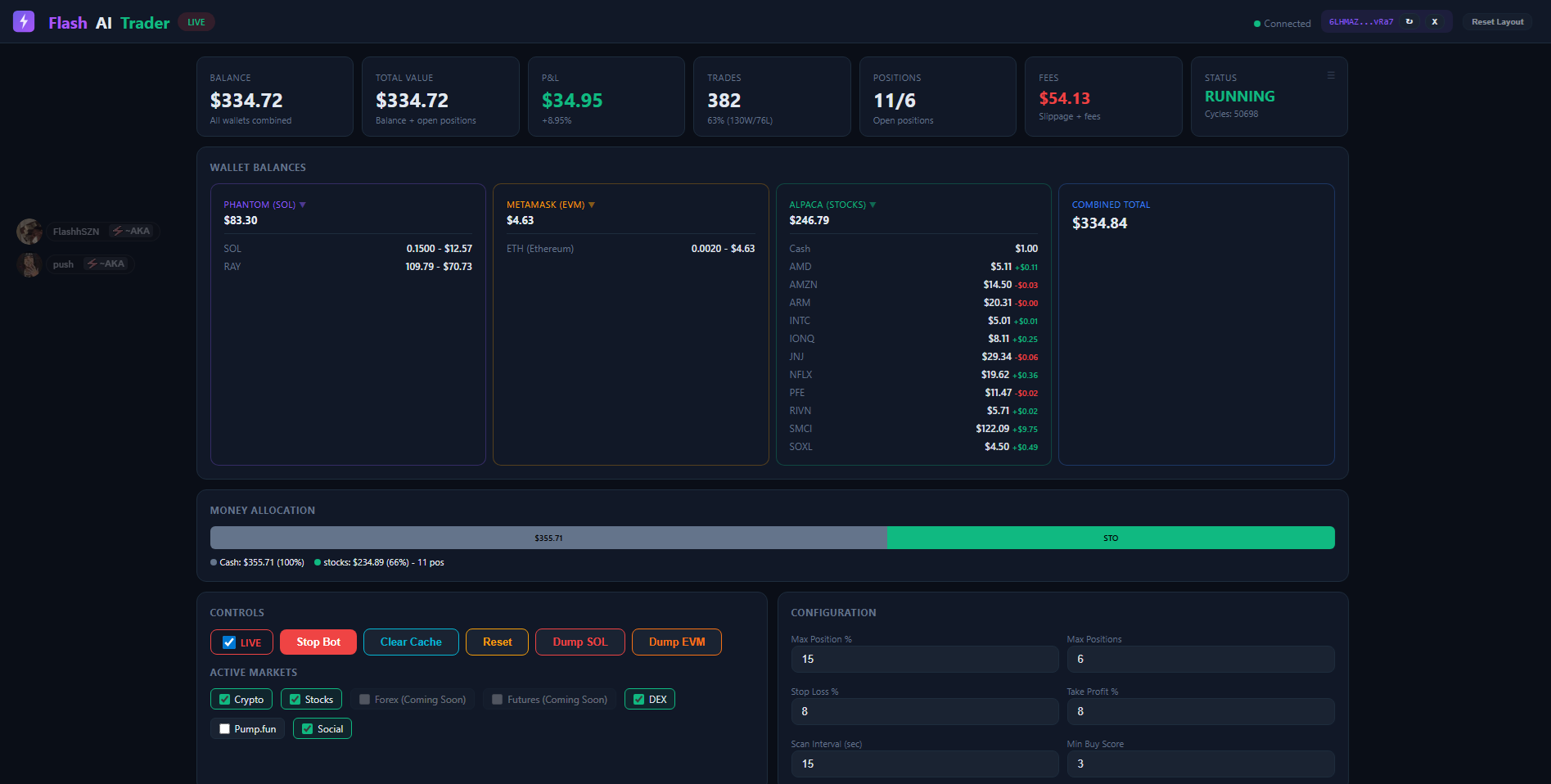 Flash Trader screenshot